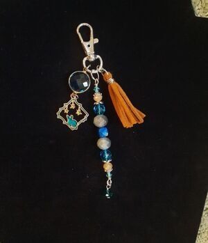 Handmade Alice In Wonderland Rabbit Purse Charm/ Keychain